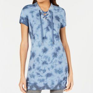 Lace Up French terry Tunic S